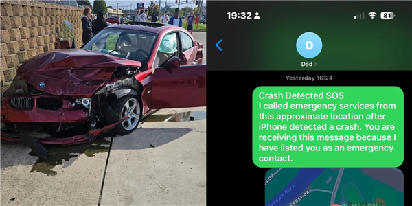 宝马跟宝马撞车！iPhone 14车祸检测功能救了司机一命  第2张