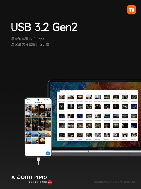 小米14 Pro换上最快的USB 3.2接口！雷军：好像大家不是很在意  第4张