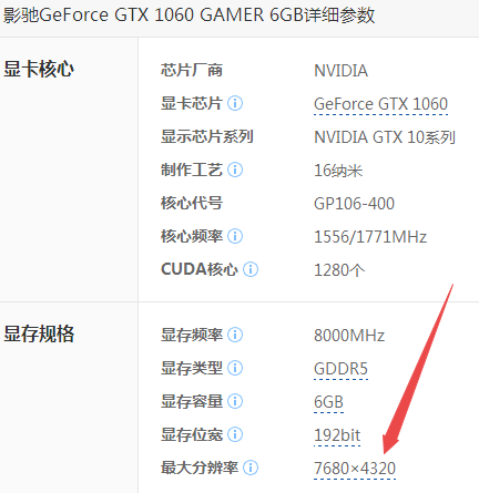 gtx1060 4K分辨率：游戏、影视更逼真