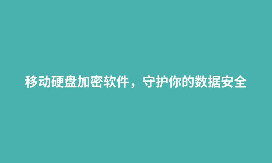 移动硬盘加密技术：确保数据安全的关键措施及常见方式介绍