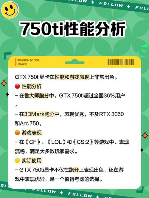 GTX750虽老旧但性能出色，如何通过跑分评估其表现？