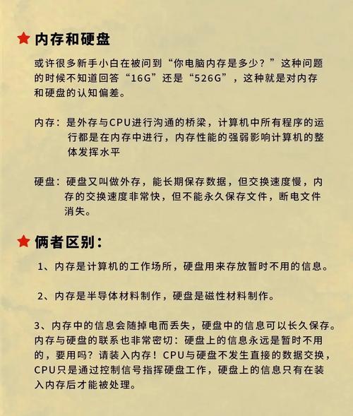 深入了解计算机内存与硬盘：功能、原理及高效运用之道  第6张