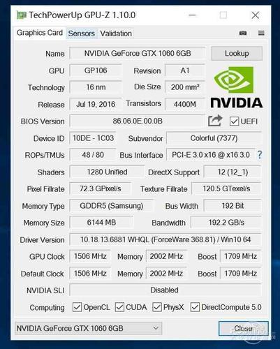 GTX1060 显卡备受瞩目，其性能及核心参数深度解析  第8张