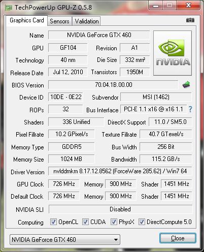 微星GTX460显卡：性能出色，留下深刻印记，带你详细了解  第3张