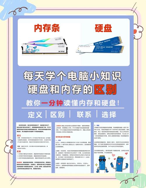 电脑内部存储部件大揭秘：内存条与硬盘的功能差别详解  第2张