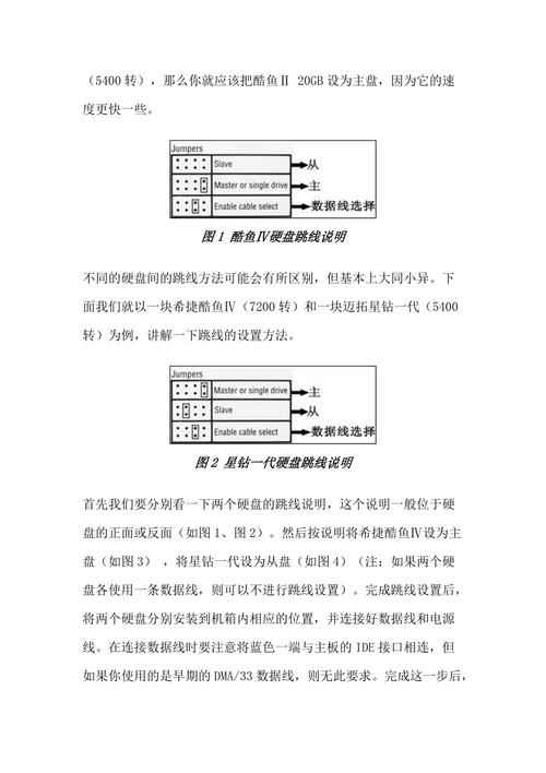 硬盘跳线配置：调节参数与工作状态，提升系统运行效率？  第7张