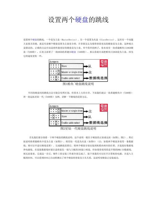 硬盘跳线配置：调节参数与工作状态，提升系统运行效率？  第8张