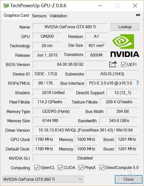 gtx980ti 评测 GTX980Ti有多卓越？参数亮眼，大型程序游戏处理超出色  第5张
