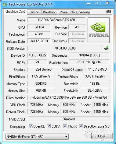 微星N460GTX显卡介绍：性能卓越，核心参数先进  第3张