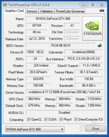 华硕GTX460显卡超频指南：准备工作与核心频率提升要点  第1张