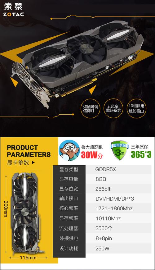 GTX1080至尊plus显卡性能出众，专业游戏皆出色！详细参数大揭秘  第10张