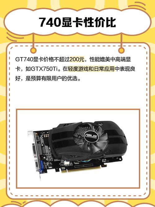 翔升GTX740显卡：入门之选，多维度解析其性能与市场定位？  第1张