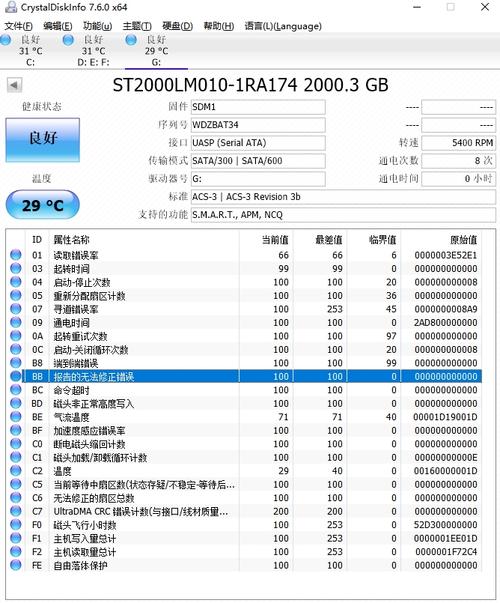 希捷移动硬盘检测软件，功能全解析！含CrystalDiskInfo和HD Tune  第6张
