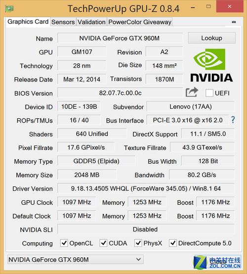 GTX960M与GTX970M对比：核心参数、性能表现差异大？  第6张