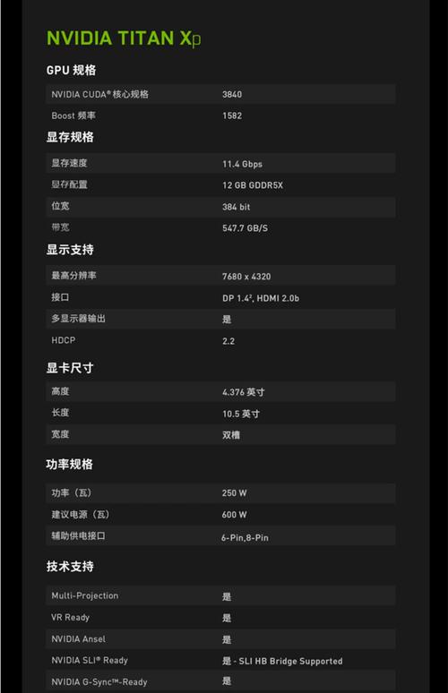 英伟达GTX Titan Xp性能出众配置全，帕斯卡架构优势显著  第4张