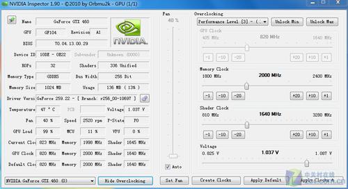 GTX460显卡超频测试：探究性能、稳定性及散热效果