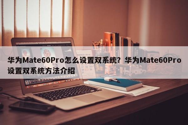 华为Mate60Pro怎么设置双系统？华为Mate60Pro设置双系统方法介绍  第1张